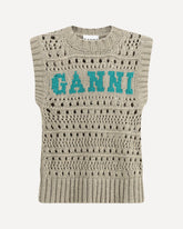 Knit Vest - Knit Vest Base Blu