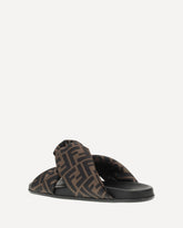 Satin Slide Sandals - Satin Slide Sandals Base Blu