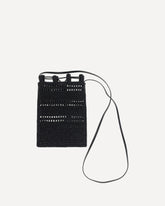 Raffia Shoulder Bag - Raffia Shoulder Bag Base Blu