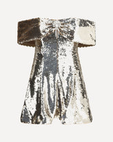 Off-shoulder Mini Dress - Off-shoulder Mini Dress Base Blu