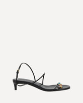 Leather Sandals - Leather Sandals Base Blu